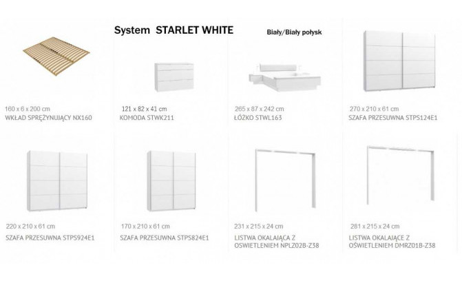 Планка с подсветкой STARLET WHITE FORTE RDNZ02B